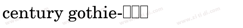 century gothie字体转换